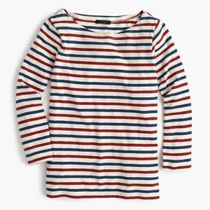 J.Crew Boatneck Striped Shirt